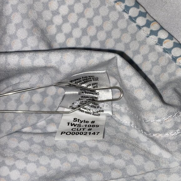 Mizzen + Main Leeward   Mens XL Polka Dot Shirt  Trim Fit Stretch - Picture 9 of 10